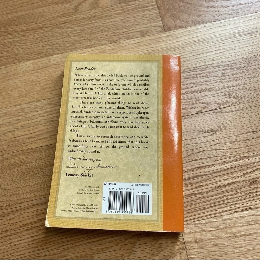 A Series of Unfortunate Events Book 8 The Hostile Hospital Kids